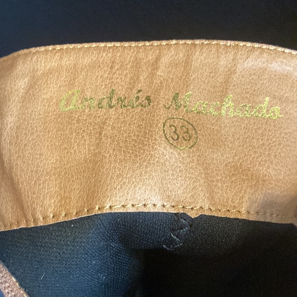 Brand new Andres Machado light Brown boots EUR size 33 about US size 2 - Picture 2 of 3